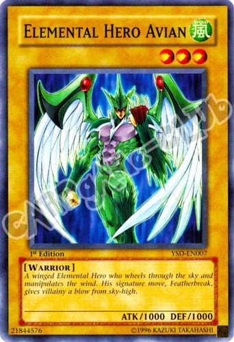 YSD-EN007 Elemental Hero Avian comune 1st Edition (EN) -NEAR MINT-