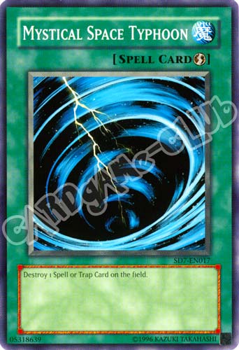 SD7-EN017 Mystical Space Typhoon comune Unlimited (EN) -NEAR MINT-