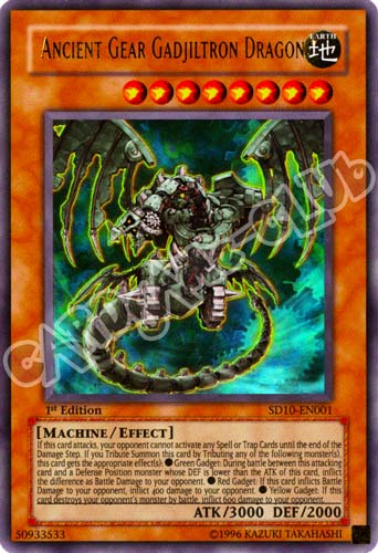 SD10-EN001 Ancient Gear Gadjiltron Dragon ultra rara 1st Edition (EN) -NEAR MINT-