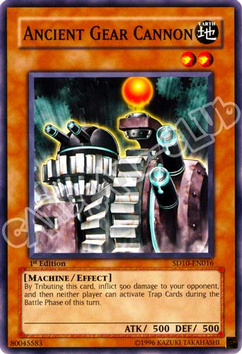 SD10-EN016 Ancient Gear Cannon comune 1st Edition (EN) -NEAR MINT-