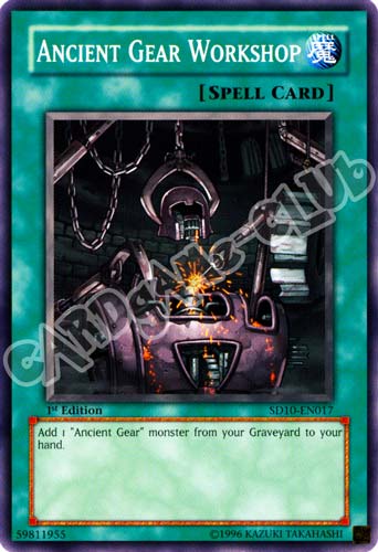 SD10-EN017 Ancient Gear Workshop comune 1st Edition (EN) -NEAR MINT-