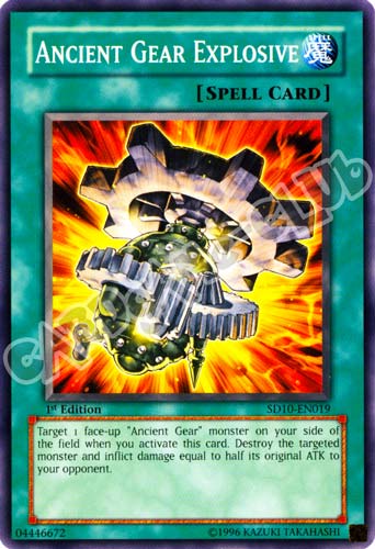 SD10-EN019 Ancient Gear Bomb comune 1st Edition (EN) -NEAR MINT-