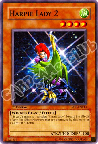 SD8-EN014 Harpie Lady 2 comune 1st Edition (EN) -NEAR MINT-