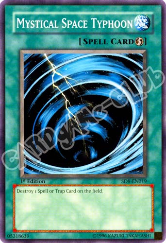 SD8-EN019 Mystical Space Typhoon comune 1st Edition (EN) -NEAR MINT-