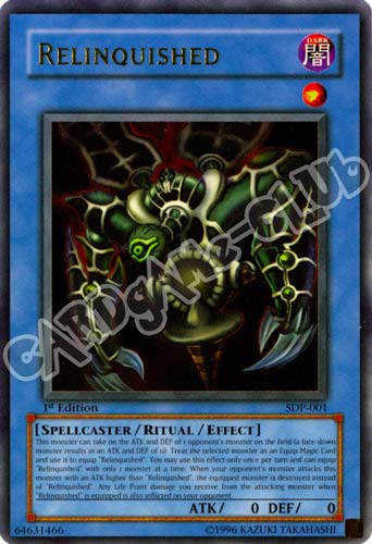 SDP-001 Relinquished ultra rara 1st Edition (EN) -NEAR MINT-