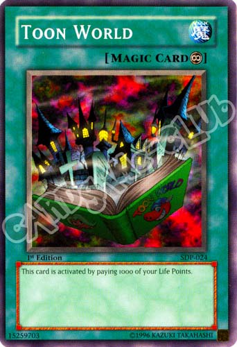 SDP-024 Toon World comune 1st Edition (EN) -NEAR MINT-