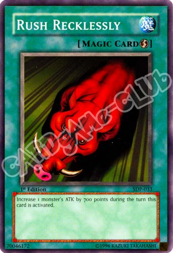 SDP-033 Rush Recklessly comune 1st Edition (EN) -NEAR MINT-