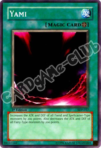 SDP-037 Yami comune 1st Edition (EN) -NEAR MINT-