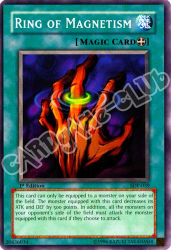 SDP-039 Ring of Magnetism comune 1st Edition (EN) -NEAR MINT-