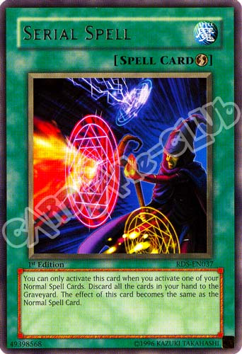 RDS-EN037 Serial Spell rara 1st Edition (EN) -NEAR MINT-
