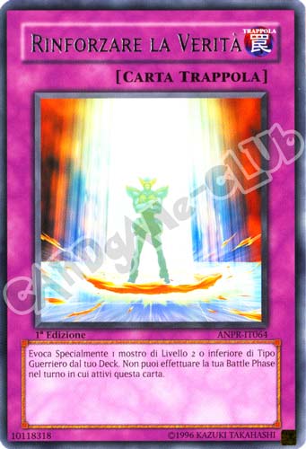 ANPR-IT064 Rinforzare la Verita' rara 1a Edizione (IT) -NEAR MINT-