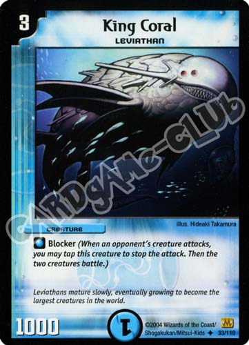 033/110 King Coral non comune (EN) -NEAR MINT-