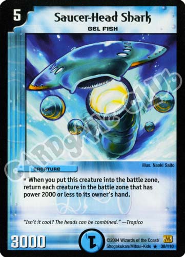 038/110 Saucer-Head Shark rara (EN) -NEAR MINT-