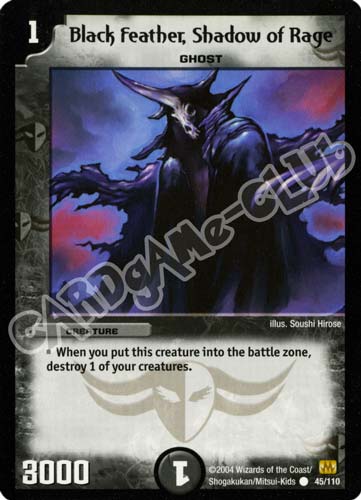 045/110 Black Feather, Shadow of Rage comune (EN) -NEAR MINT-