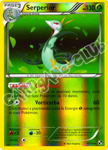 006 / 114 Serperior rara foil reverse (IT) -GOOD-
