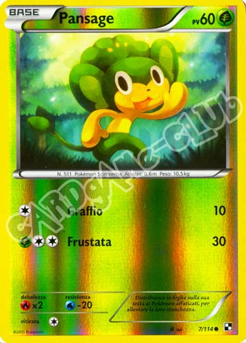 007 / 114 Pansage comune foil reverse (IT) -NEAR MINT-