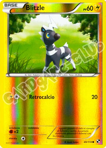 040 / 114 Blitzle comune foil reverse (IT) -NEAR MINT-