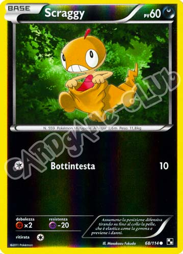 068 / 114 Scraggy comune foil reverse (IT) -NEAR MINT-