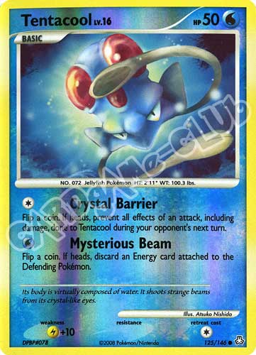 125 / 146 Tentacool LV.16 comune foil reverse (EN) -NEAR MINT-