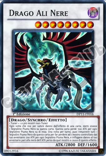 DP11-IT016 Drago Ali Nere super rara 1a Edizione (IT) -NEAR MINT-