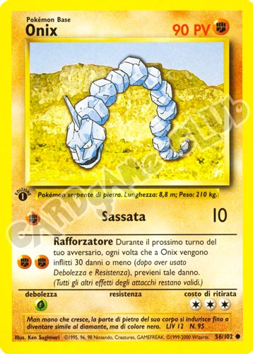 056 / 102 Onix comune 1a edizione (IT) -NEAR MINT-