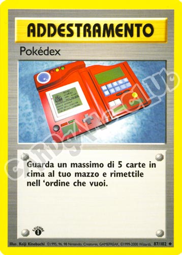 087 / 102 Poke'dex non comune 1a edizione (IT) -NEAR MINT-