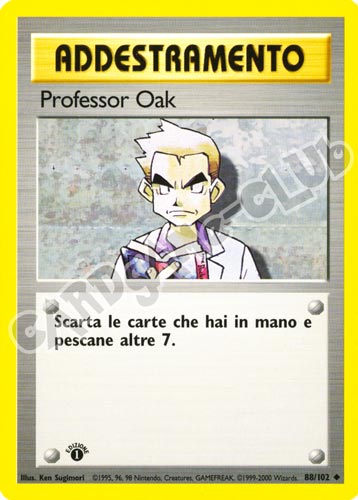 088 / 102 Professor Oak non comune 1a edizione (IT) -NEAR MINT-