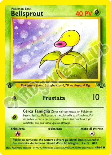 49 / 64 Bellsprout comune 1a edizione (IT) -NEAR MINT-