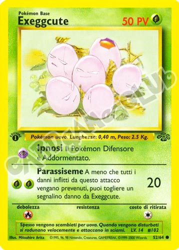 52 / 64 Exeggcute comune 1a edizione (IT) -NEAR MINT-