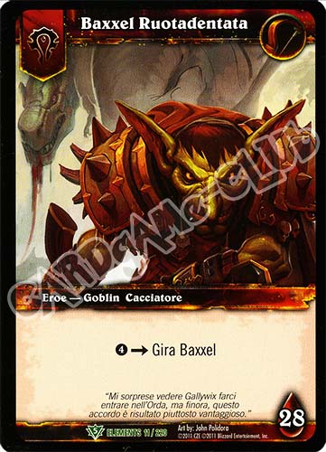 ELEMENTS 011 / 220 Baxxel Ruotadentata non comune (IT) -NEAR MINT-