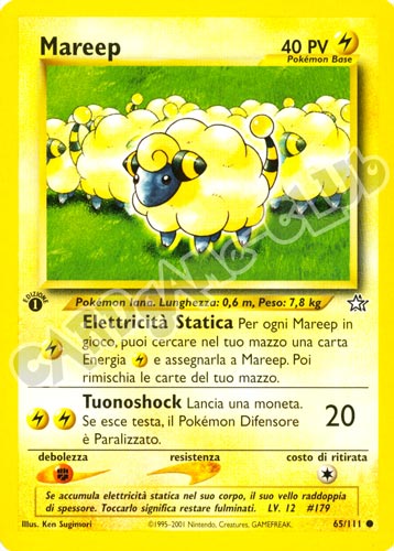 065 / 111 Mareep comune 1a edizione (IT) -NEAR MINT-