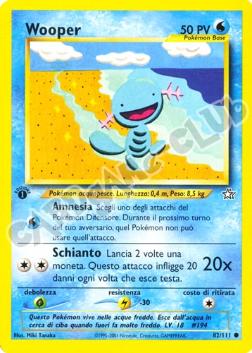 082 / 111 Wooper comune 1a edizione (IT) -NEAR MINT-