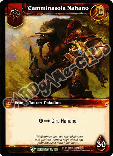 ELEMENTS 016 / 220 Camminasole Nahano non comune (IT) -NEAR MINT-