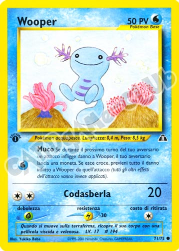 71 / 75 Wooper comune 1a edizione (IT) -NEAR MINT-