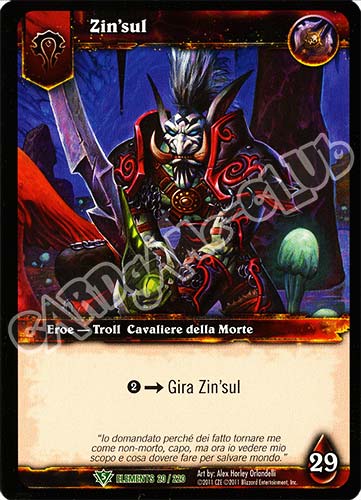 ELEMENTS 020 / 220 Zin'sul non comune (IT) -NEAR MINT-