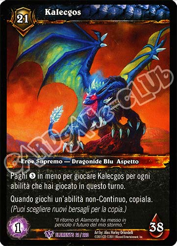 ELEMENTS 021 / 220 Kalecgos epica (IT) -NEAR MINT-