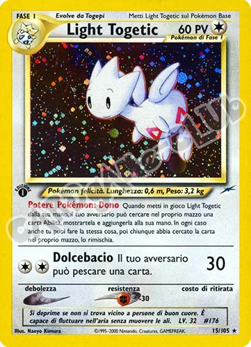 015 / 105 Light Togetic rara foil 1a edizione (IT) -NEAR MINT-