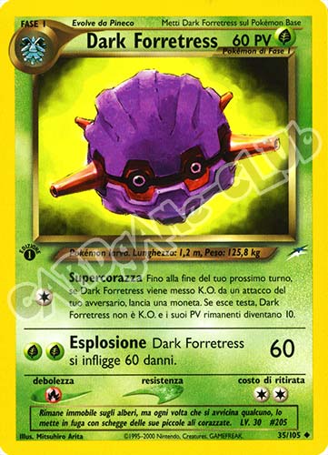 035 / 105 Dark Forretress non comune 1a edizione (IT)  -GOOD-