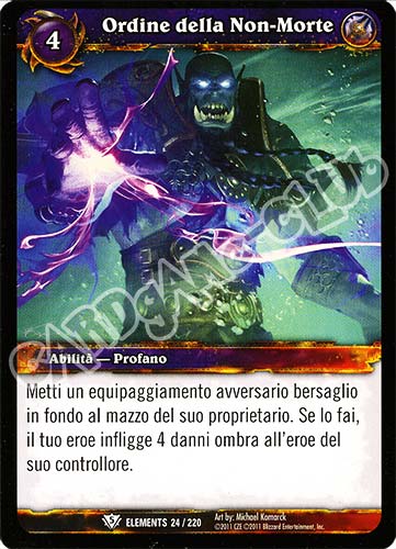 ELEMENTS 024 / 220 Ordine della Non-Morte comune (IT) -NEAR MINT-