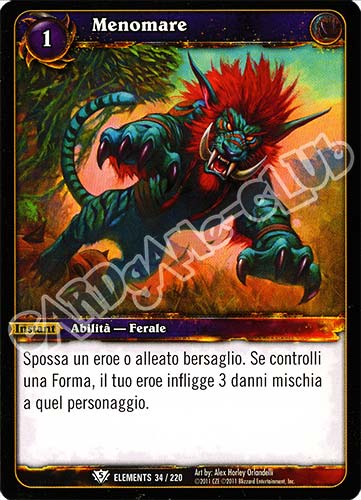 ELEMENTS 034 / 220 Menomare comune (IT) -NEAR MINT-