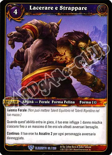 ELEMENTS 036 / 220 Lacerare e Strappare rara (IT) -NEAR MINT-