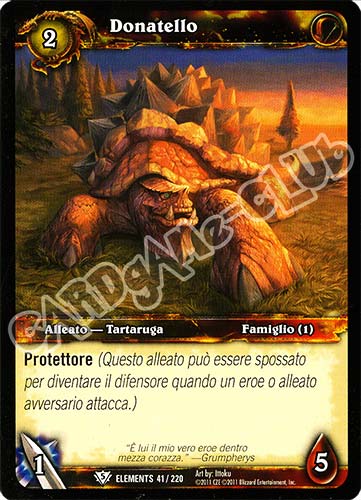 ELEMENTS 041 / 220 Donatello comune (IT) -NEAR MINT-