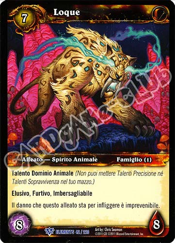 ELEMENTS 042 / 220 Loque rara (IT) -NEAR MINT-