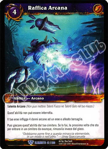 ELEMENTS 047 / 220 Raffica Arcana rara (IT) -NEAR MINT-
