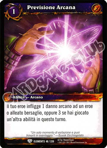 ELEMENTS 048 / 220 Previsione Arcana comune (IT) -NEAR MINT-
