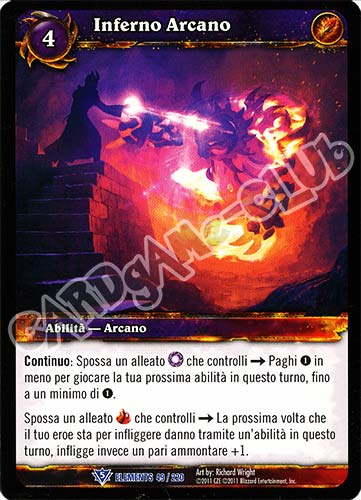 ELEMENTS 049 / 220 Inferno Arcano rara (IT) -NEAR MINT-