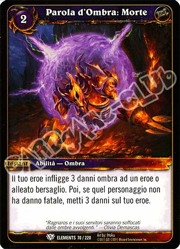 ELEMENTS 070 / 220 Parola di Potere: Morte comune (IT) -NEAR MINT-