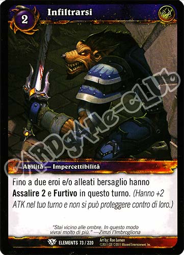 ELEMENTS 073 / 220 Infiltrarsi comune (IT) -NEAR MINT-