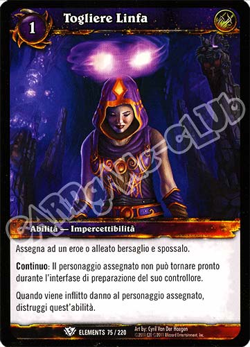 ELEMENTS 075 / 220 Togliere Linfa comune (IT) -NEAR MINT-