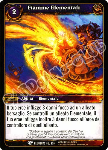 ELEMENTS 082 / 220 Fiamme Elementali comune (IT) -NEAR MINT-